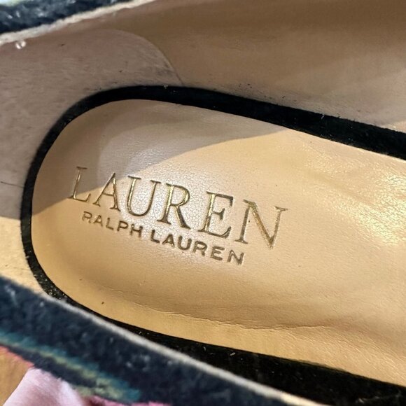 Ralph Lauren Lindella II Needlepoint & Suede Pump - Picture 10 of 10